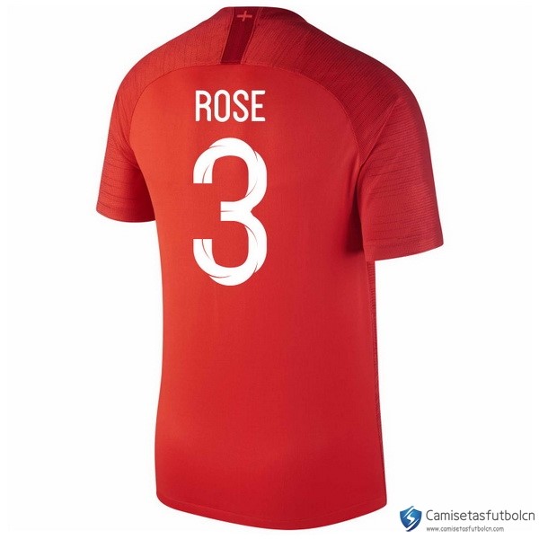 Camiseta Seleccion Inglaterra Segunda equipo Rose 2018 Rojo